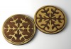 Seed Pod Coasters - Basswood With Walnut Inlay